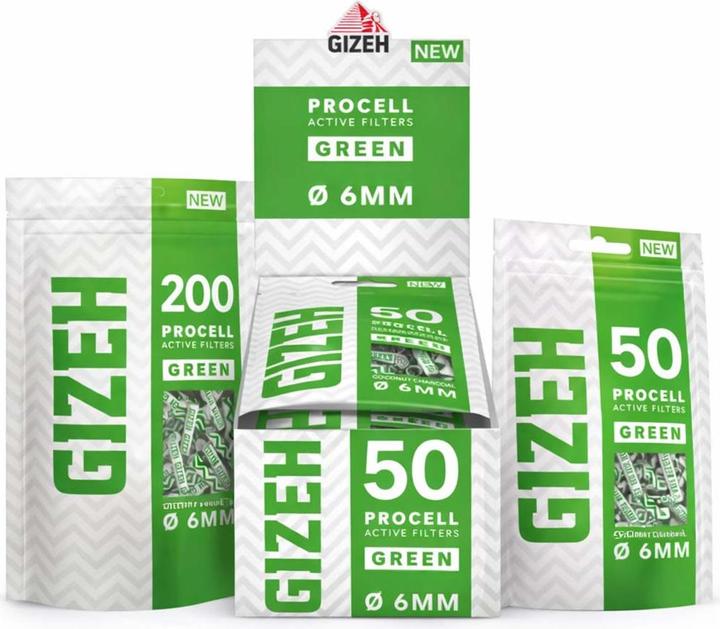 Actual product image Gizeh ProCell Green 6mm 200pcs