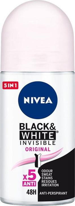 Actual product image NIVEA BLACK & WHITE INVISIBLE deo roll-on 50 ml (Roll-on, 50 ml)