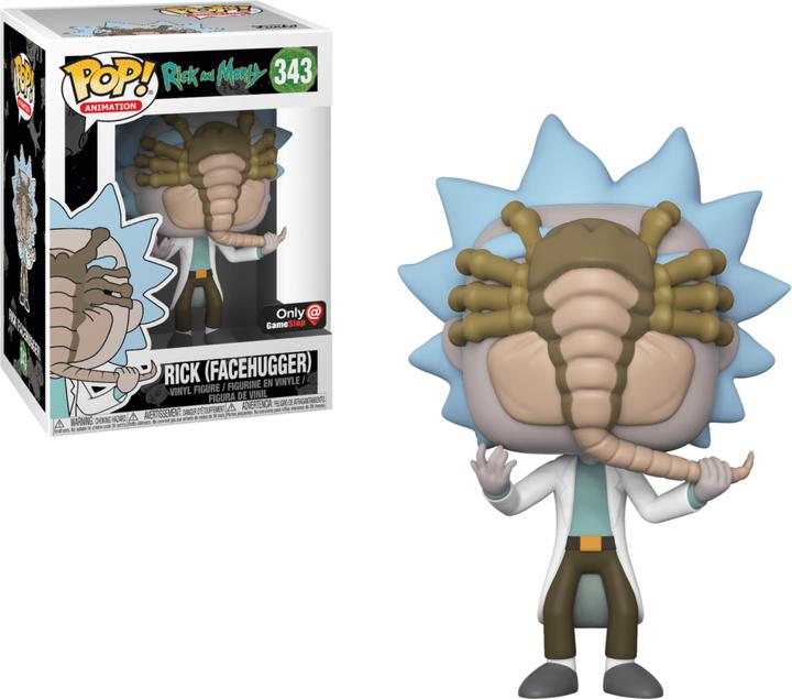 Actual product image Funko Pop! Rick & Morty - Rick Facehugger (343)