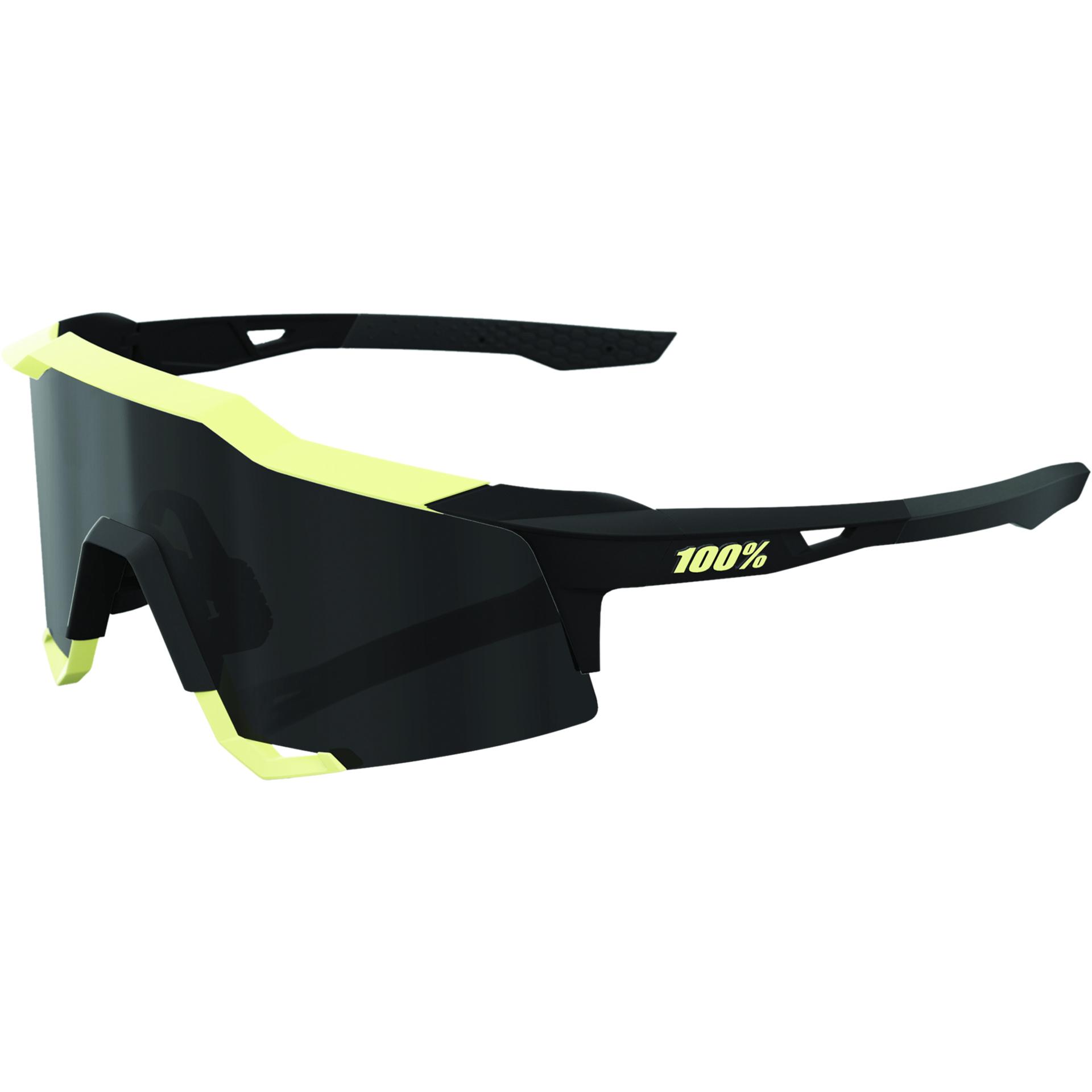100%, Herren, Sportbrille, Speedcraft Tall Brille Soft Tact Glow - Black Mirror Le (Soft Tact Glow, Black Mirror), Schwa...