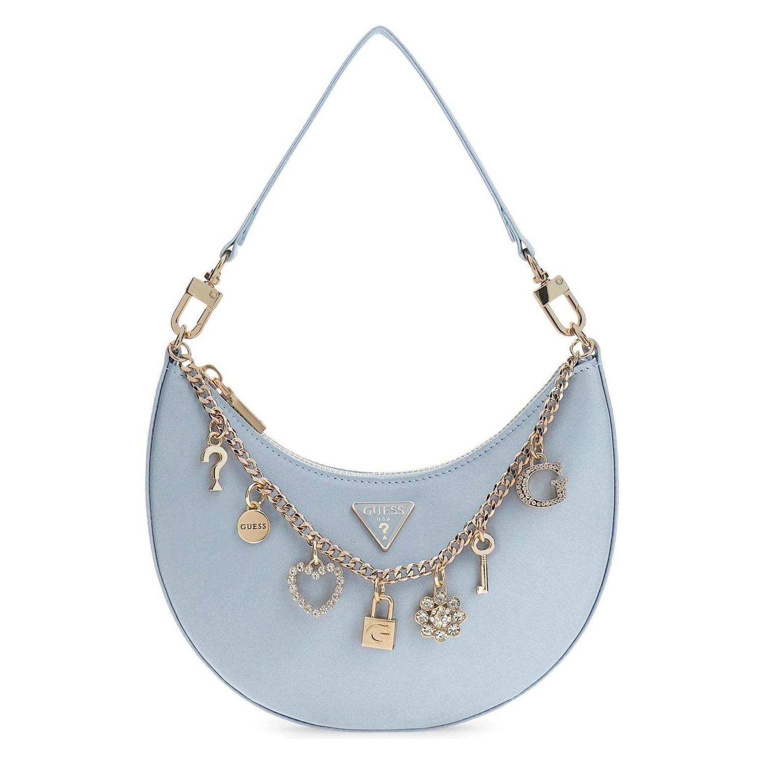 Guess, Damen, Handtasche, Tasmin Mini Shoulder Bag, Blau