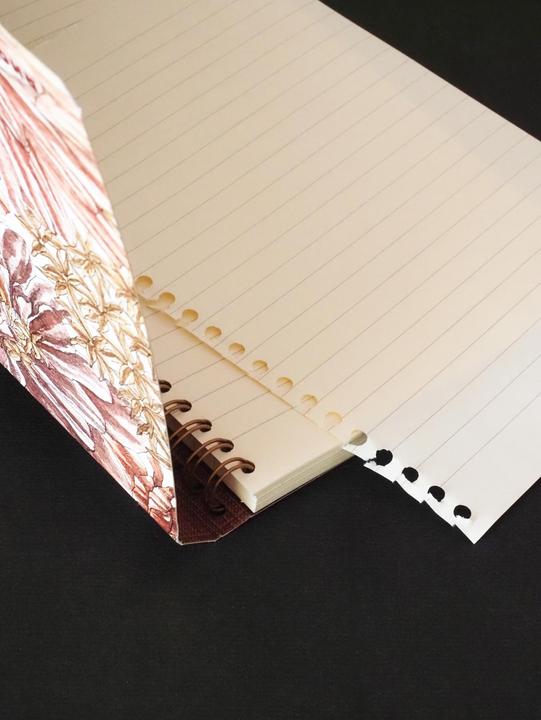 Actual product image Rhodia OB carnet RI A5 L 120p Bouquet (AAA393, Lined, Hardcover)
