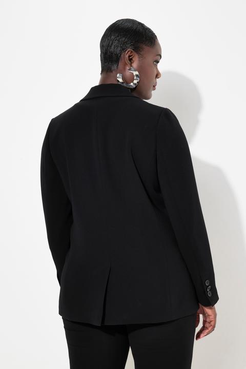 Produktbild Ulla Popken Blazer, Acetat, Reverskragen, Knopfverschluss (52)