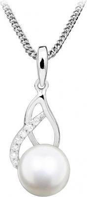 Immagine prodotto Silver Cat Collana delicata con perle e zirconi SC404 (catena. pendente)