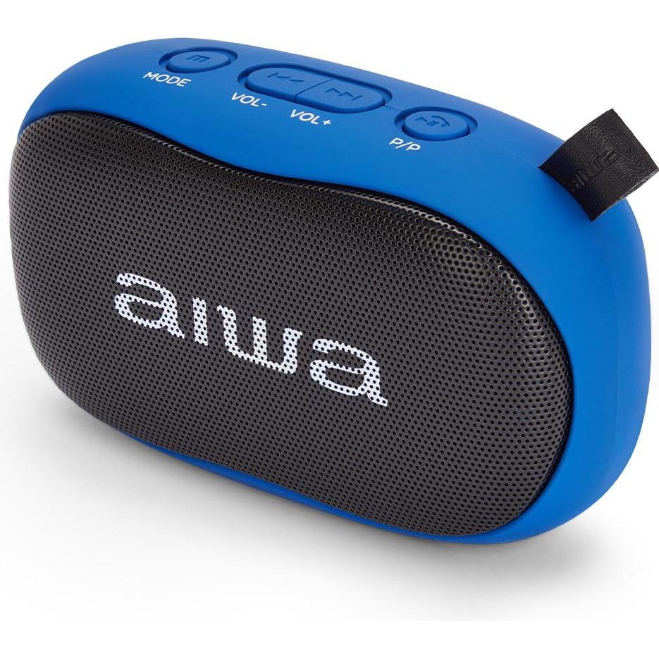 Thumbnail - Aiwa BS-110BL Bluetooth-Lautsprecher (2 h, Batteriebetrieb), Bluetooth Lautsprecher, Schwarz, Blau