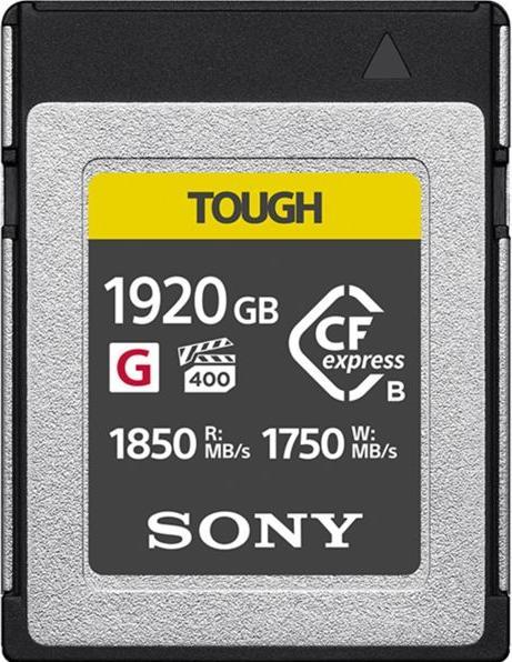 Sony Type B CFexpress memory card of the CEB-G series (1920 GB, CFexpress type B)