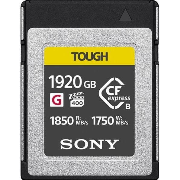 Sony CFexpress-Speicherkarte vom Type B der Serie CEB-G (1920 GB, CFexpress Typ B), Speicherkarte