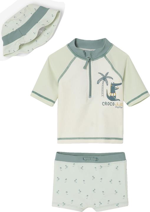 Produktbild Vertbaudet Baby Bade-Set: UV-Badeshirt, Badeshorts & Sonnenhut (68)