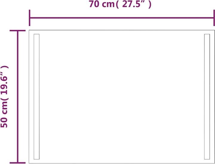 Immagine prodotto vidaXL Spiegel (50 x 70 cm)