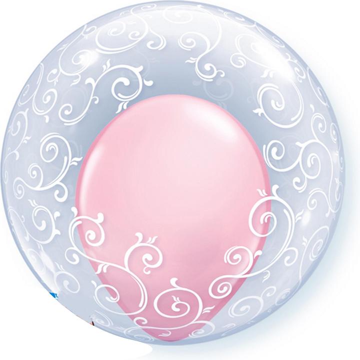 Qualatex Deko Schöner Filigrane Single Klarer Luft Ballon