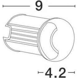 Thumbnail - Nova Luce, Gartenbeleuchtung, BANG LED Bodeneinbauleuchte Nickel 1W IP67 Warmweiss 4,2x4,2x7cm 9203111