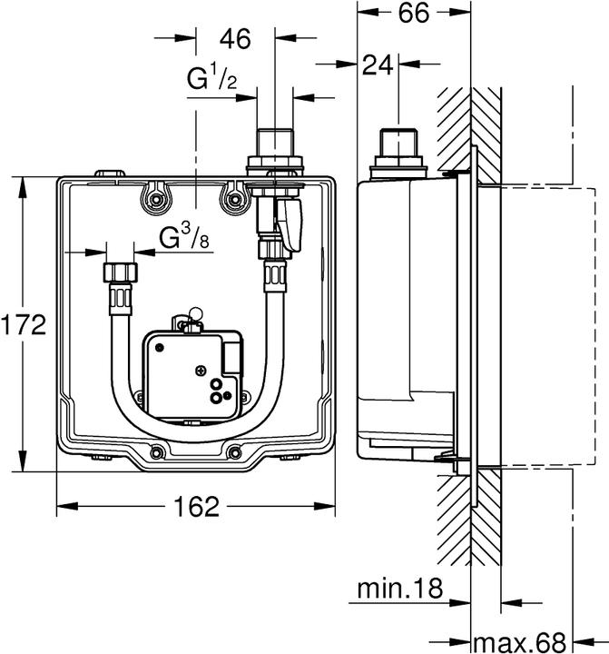 Image du produit Grohe Boîte d'encastrement Eurosmart CE