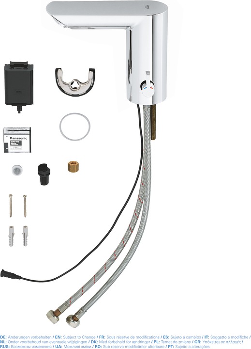 Actual product image Grohe Bau Cosmopolitan E infrared basin mixer with temperature control