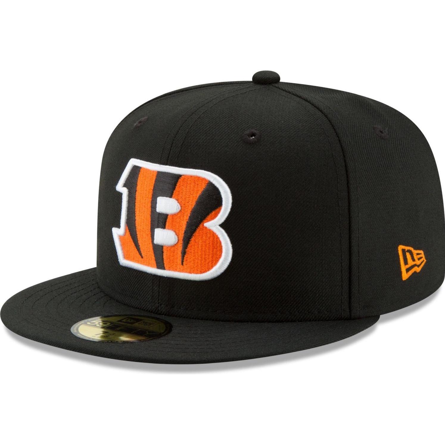 New Era, Herren, Cap, 59Fifty Fitted Cap - NFL Cincinnati Bengals - 7 1/8, Schwarz, (7 1/8)