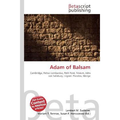 Thumbnail - Adam of Balsam, Sachbücher