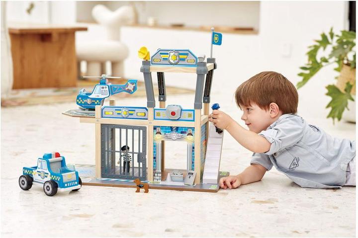 Actual product image Hape Police station
