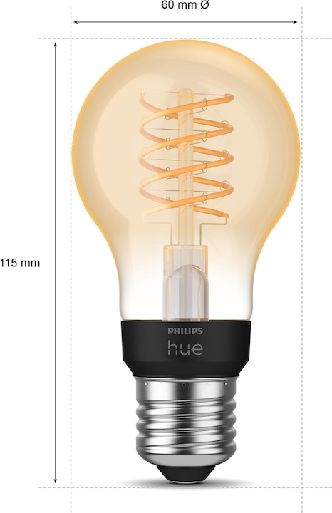 Immagine prodotto Philips Hue Tonalità Bianco BT (E27, 7 W, 550 lm, 1 x, G)