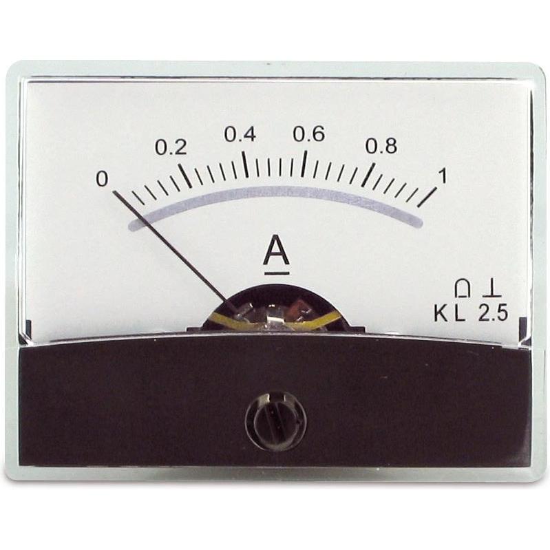 Markenlos BLANKO DrehspulEinbauinstrument m.Spiegelskala 01A DC (Messgerätkoffer), Messtechnik
