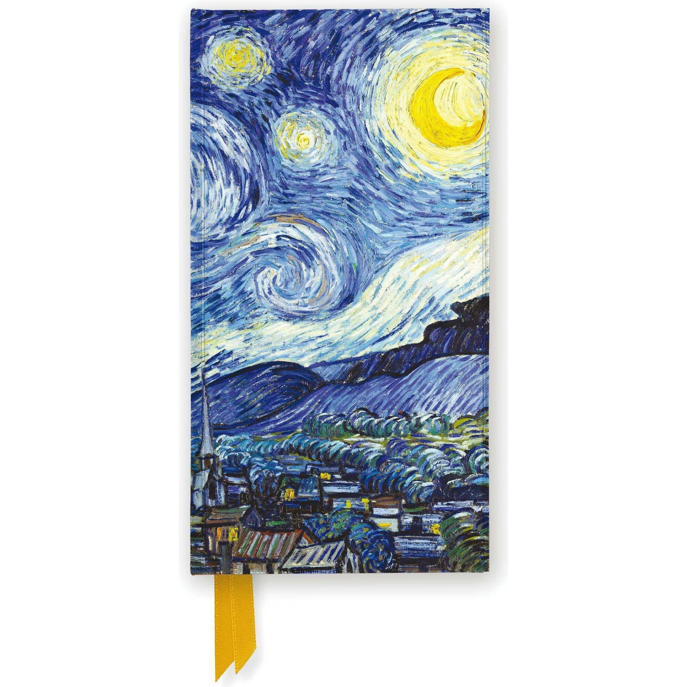 Browntrout Verlag, Heft + Block, Vincent Van Gogh: Starry Night (Foiled Slimline Journal) (Liniert, Harter Einband)