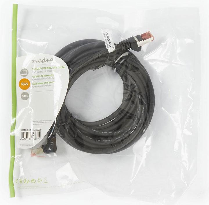 Produktbild Nedis Netzwerkkabel CAT6, FTP, RJ45, männlich, 5 Stück (S/FTP, CAT6, 5 m)