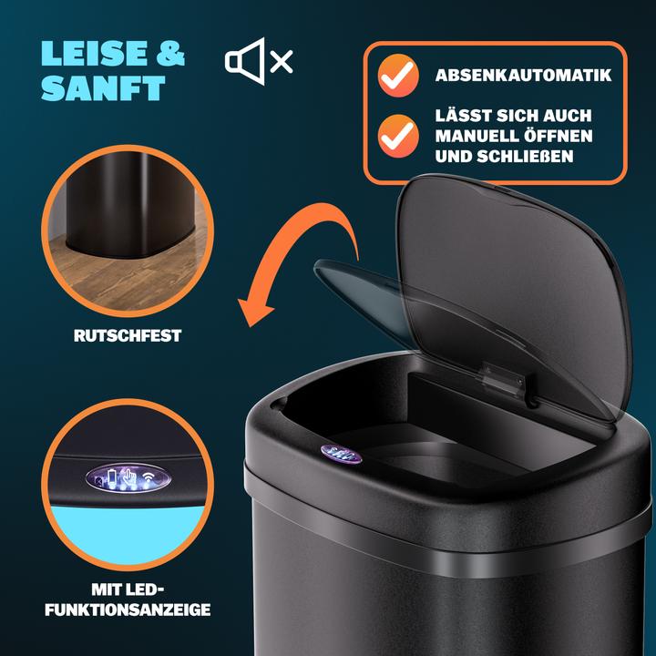 Actual product image Monzana Poubelle automatique avec capteur 50 L (50 l)
