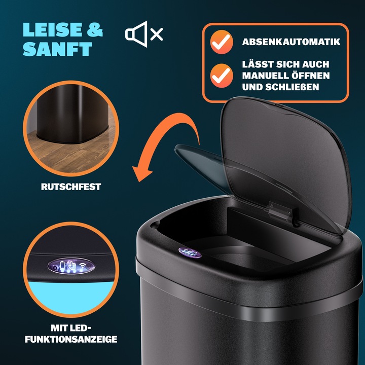 Produktbild Monzana Sensor Mülleimer (50 l)