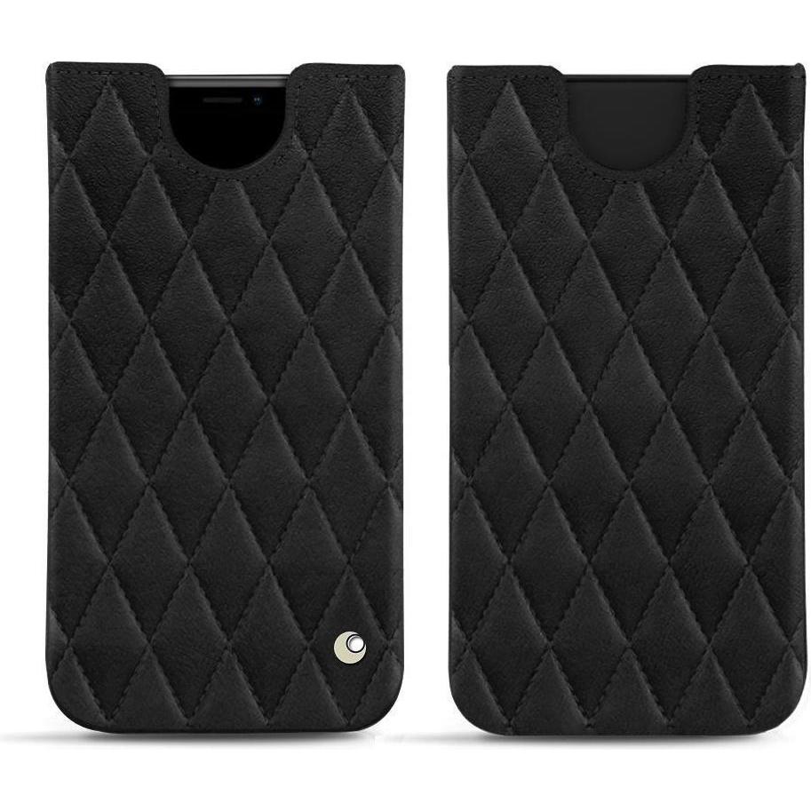 Noreve Lederschutzhülle (Apple iPhone XS Max), Smartphone Hülle, Schwarz