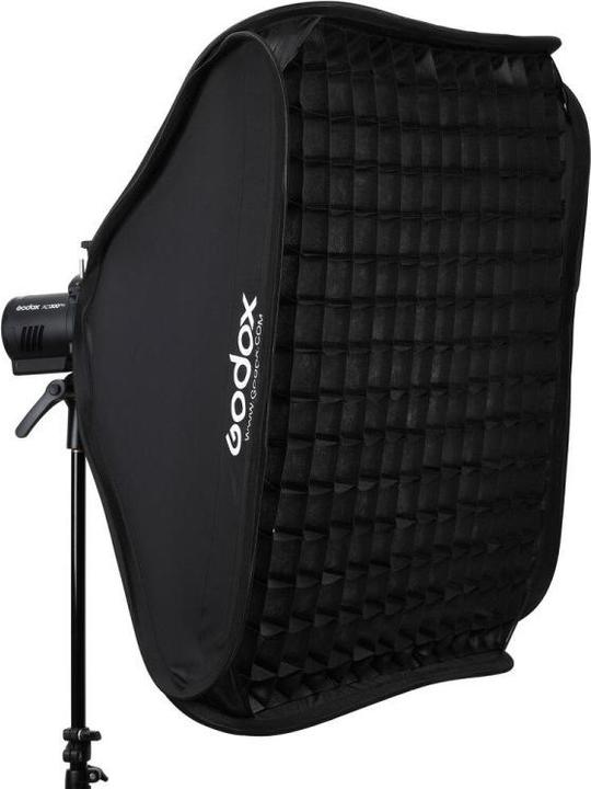 Produktbild Godox S2 type Bracket Bowens + Softbox 60x60cm + Grid (Softbox)
