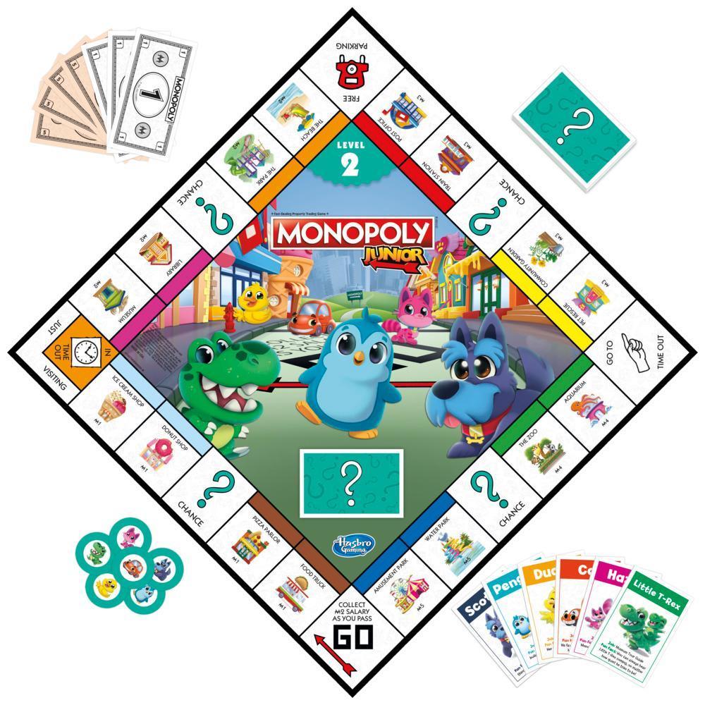 Thumbnail - Hasbro Monopoly Junior 2 Games in 1 (DK/NO) (Dänisch, Norwegisch)