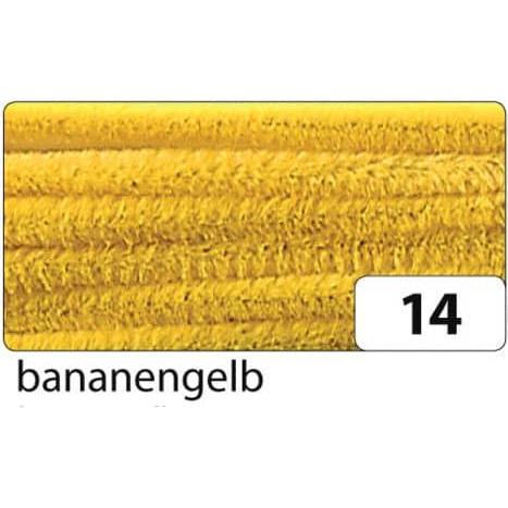 Thumbnail - Folia, Draht, Chenilledraht (Pfeifenputzer), bananengelb (0.50 m)