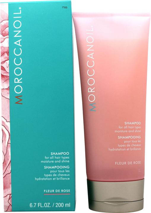 Produktbild Moroccanoil Fleur de Rose Moisture And Shine Shampoo 200ml (200 ml, Flüssiges Shampoo)