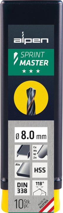 Produktbild Alpen Sprint Master DIN 338 RN Ø 19.0 (3 Stück) (19.0 mm)