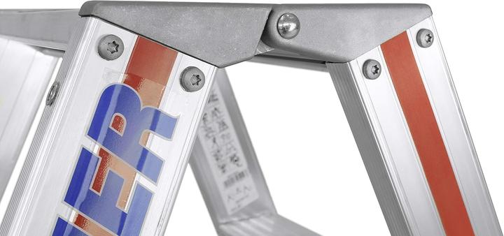 Actual product image Hymer-Leitern Stufenstehleiter (Stile, 77 cm)