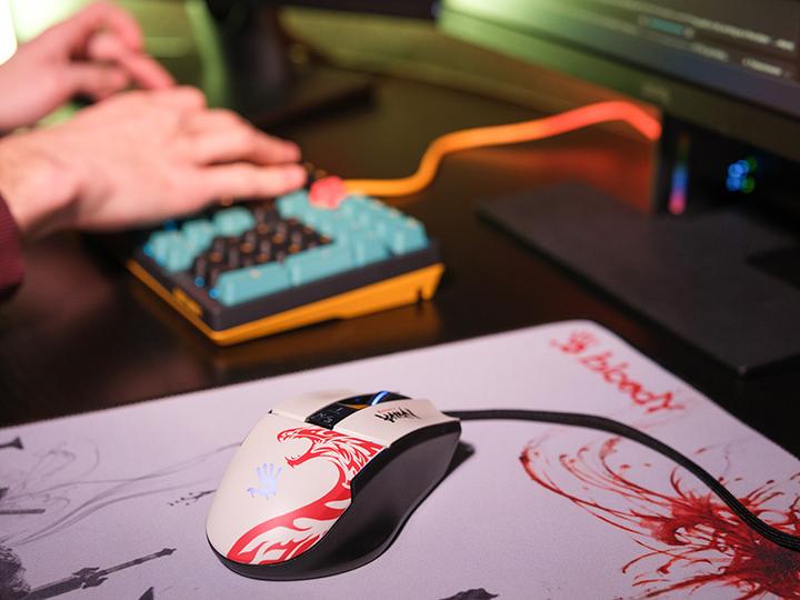 Actual product image A4Tech BLOODY L65 MAX RGB Naraka Mouse (Cable)