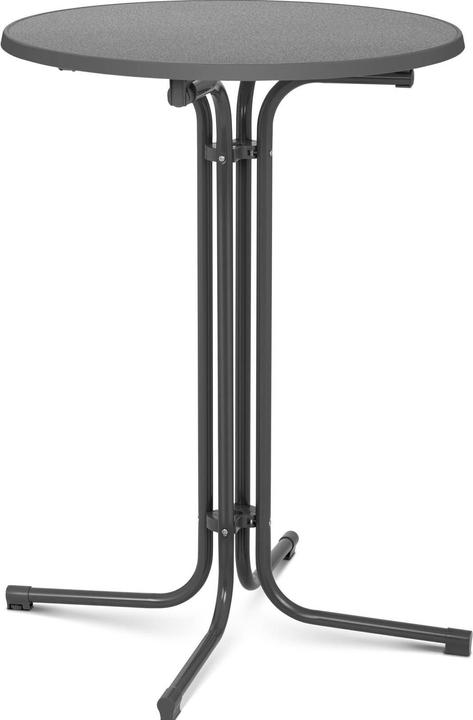 Actual product image Royal Catering Stehtisch klappbar Bistrotisch Bistro Tisch Bartisch Gastro runf Ø 80 cm grau (89 x 80 cm)