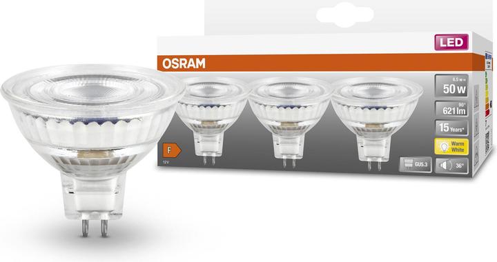 Produktbild Osram LED STAR MR16 12 V (GU5.3, 6.50 W, 621 lm, 15 x, F)