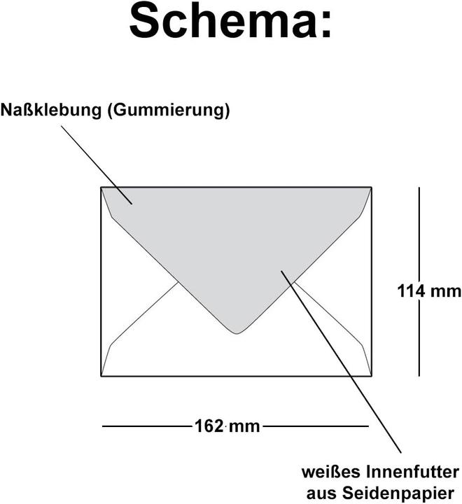 Produktbild Neuser Papier 50 Briefumschläge DIN C6 (162 x 114 mm, 50x)