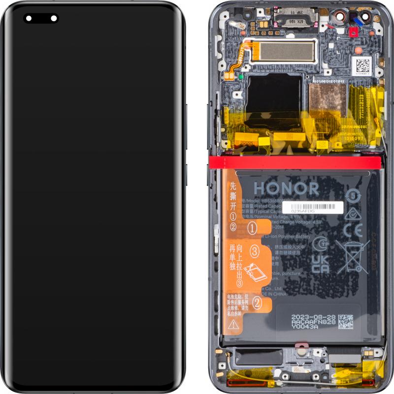 Honor Display Unit für Magic5 Pro, mit Akku, Schwarz (Display), Pezzi di ricambio per dispositivi mobili