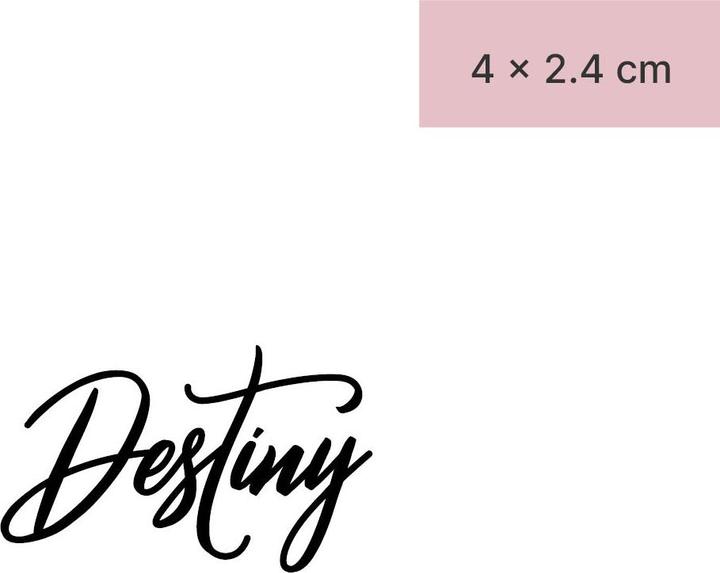 minink Temporäres Tattoo – Destiny