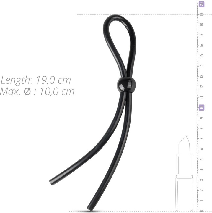 Actual product image Easytoys Single adjustable cock ring (10 cm)