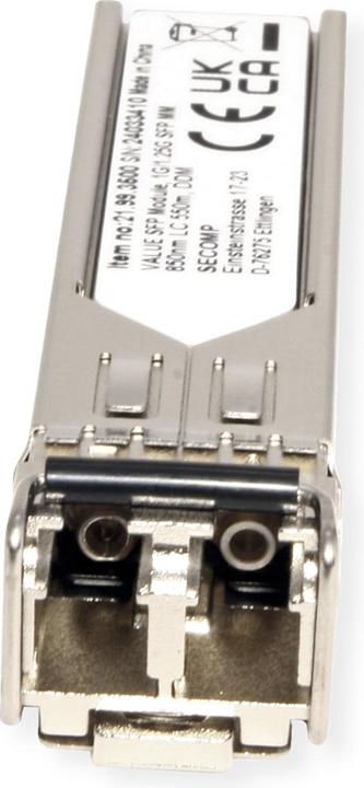 Actual product image Value SFP module (MiniGBIC) SX/LC, 1/1.25G