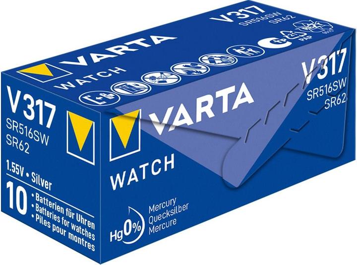 Actual product image Varta Button cell V317 (1 pcs., SR62, 8 mAh)