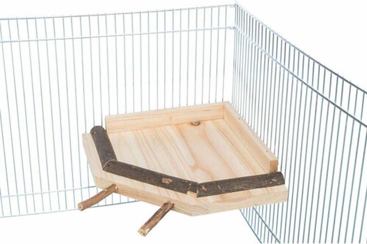 Productafbeelding Trixie Landingsplaats met zitstokken, hout, 19 × 19 cm