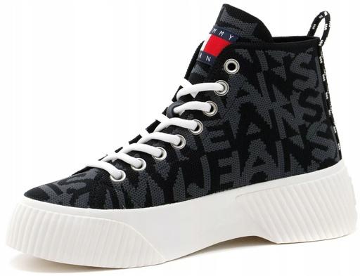 Actual product image Tommy Hilfiger Women's high-top sneaker Vulc knitted Mc (37)