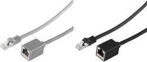 Actual product image Shiverpeaks BASIC-S patch cable extension, Cat. 6A, grey 3.0 m, S/FTP, withCat.7 raw cable, PIMF, halogen-free (S/FTP, CAT7, 3 m)
