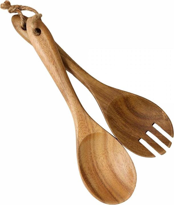 Image du produit Esmée 2-teiliges Salatbesteck aus Akazienholz, 26 x 7 cm (Serveurs à salade)