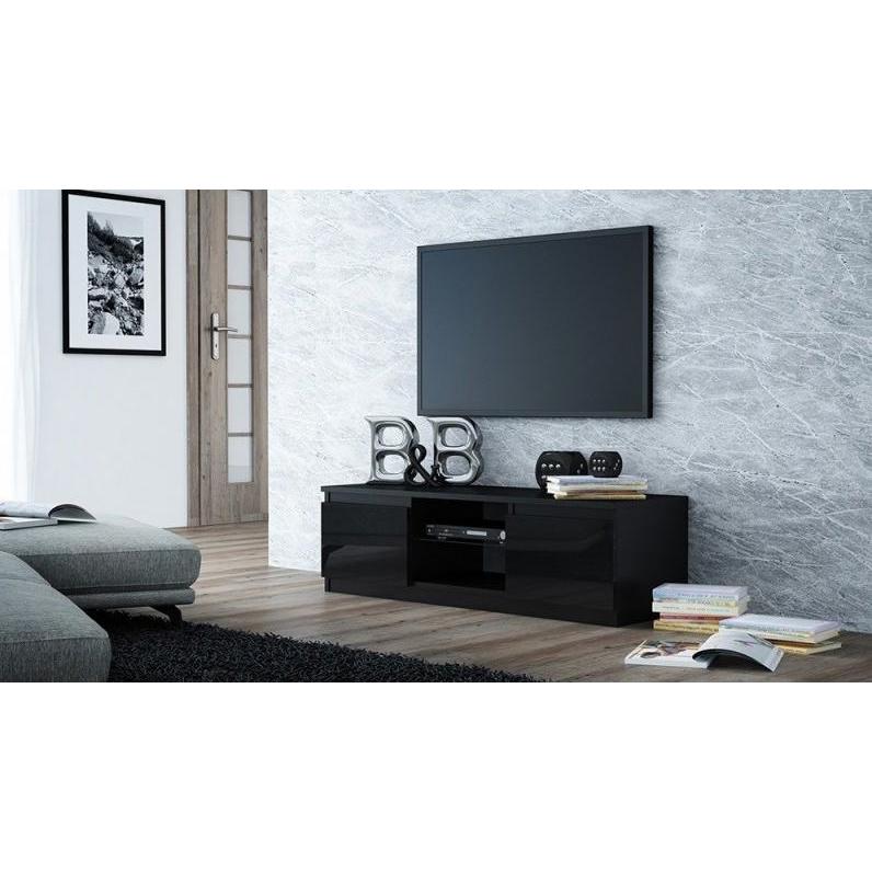Thumbnail - Topeshop, TV Möbel, RTV140 CZAR P SZ TV-Ständer & Entertainment-Center 2 Regale