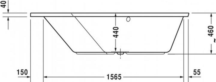 Image du produit Duravit Baignoire 5 PAIOVA angle gauche, 1770x1300mm blanc (205 l, 177 cm, 130 cm)