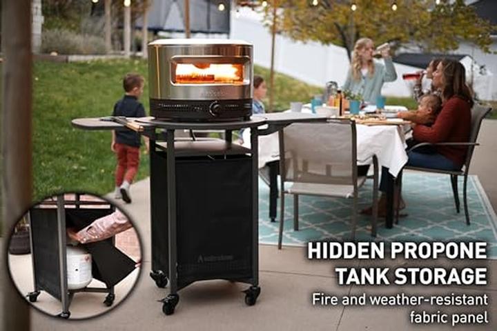 Produktbild Solo Stove Carrello per Forno Pizza in Acciaio Nero
