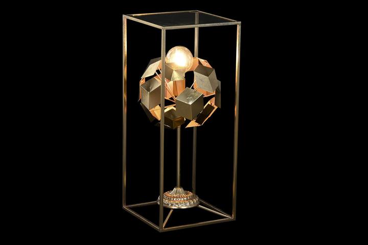 Immagine prodotto DKD Home Decor Desk lamp Golden 220 V 50 W Modern Geometric (30 x 30 x 71 cm)
